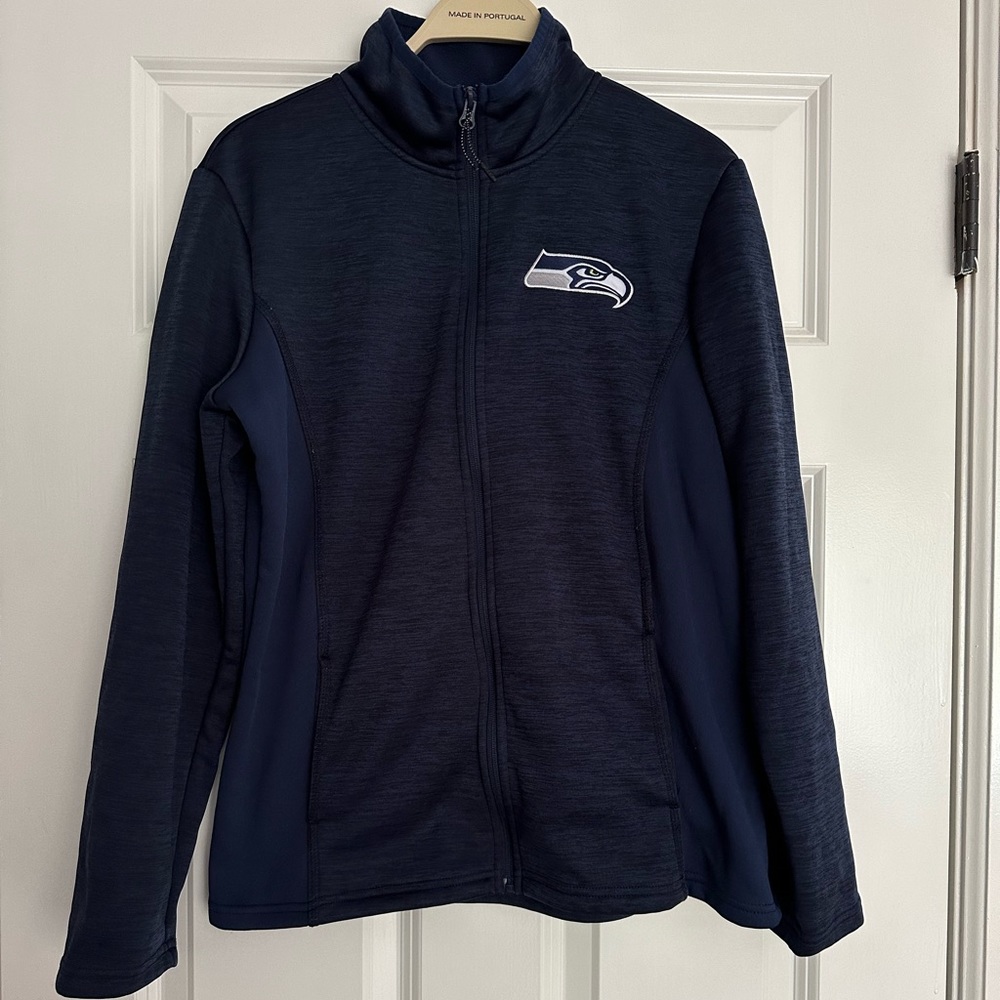 NFL Team Apparel Seattle Seahawks Zip Up Jacket size Large